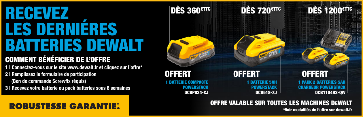 dewalt offre promotionnelle